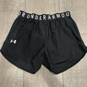 black athletic shorts